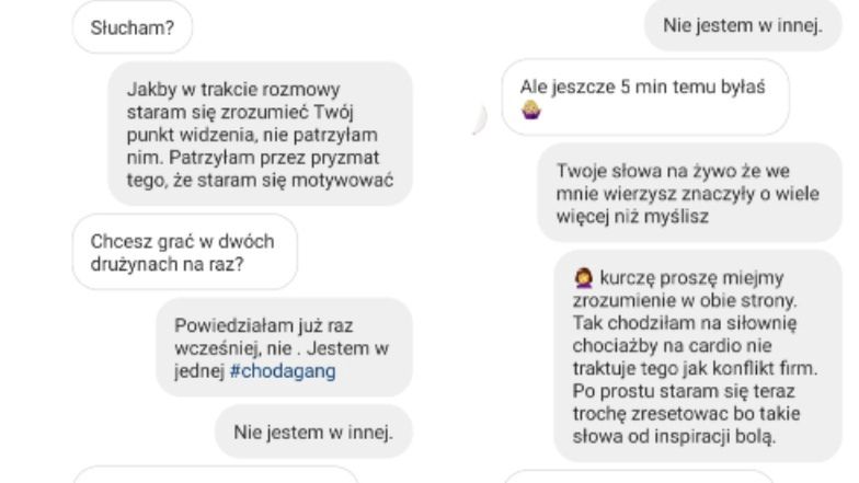 Wiadomości Ewy Chodakowskiej do fanki