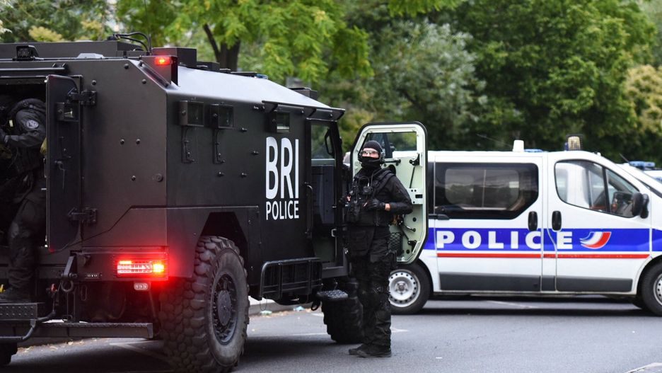 Temporary
Brigade de Recherche et d'Intervention (BRI - Research and Intervention Brigade) police unit is deployed to oppose rioters on June 29, 2023 in Nanterre, Paris outskirts, France. Some 667 people are arrested as clashes between police and protesters in France continue for a third night In Paris, shops are ransacked and cars set on fire despite a heavy police presence. 40,000 officers were deployed across France The violence began on Tuesday after police shot dead a 17-year-old boy of Algerian and Moroccan descent, named as Nahel M, as he drove away from a traffic stop. Photo by Florian Poitout/ABACAPRESS.COM
Poitout Florian/ABACA