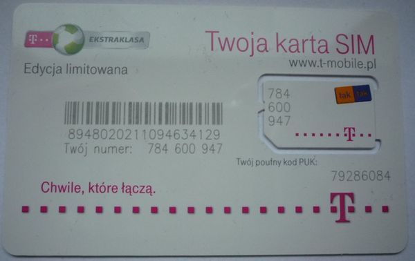 Starter rozdawany na meczach T-Mobile Ekstraklasy (fot. własne)