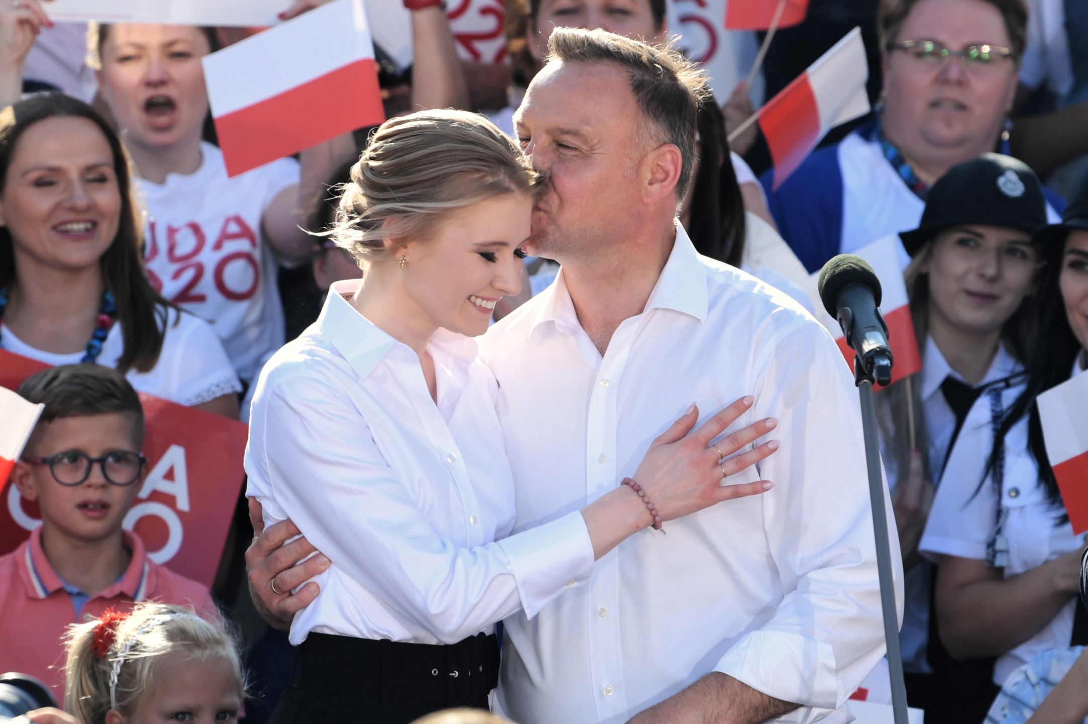 Kinga Duda wspiera ojca w ostatnim dniu kampanii wyborzczej