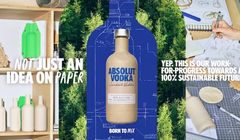 Absolut Vodka pierwszą wódką w papierowej butelce