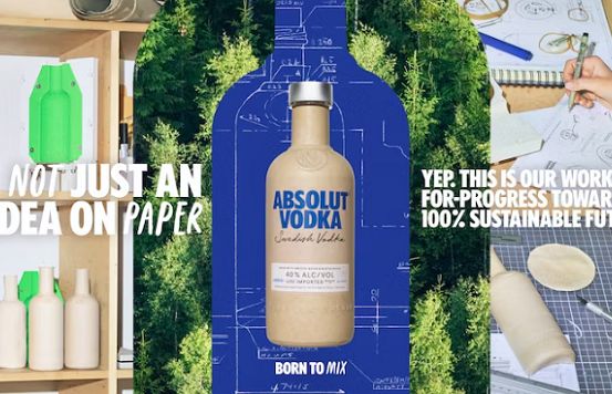 Absolut Vodka pierwszą wódką w papierowej butelce