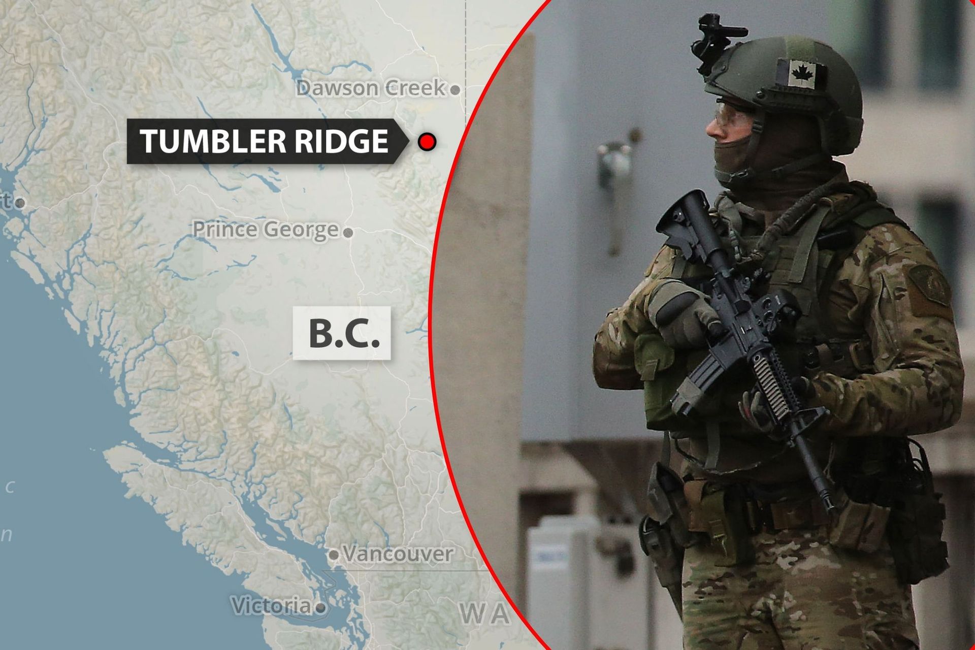 Zdjęcie: Strzelanina w Tumbler Ridge w Kanadzie - 10 ofiar