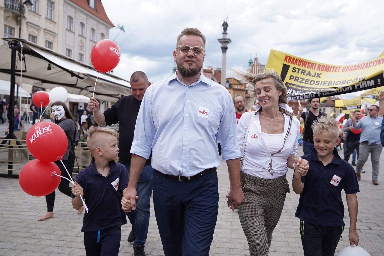 Strajk Przedsiębiorców. Spokojny przemarsz przez stolicę