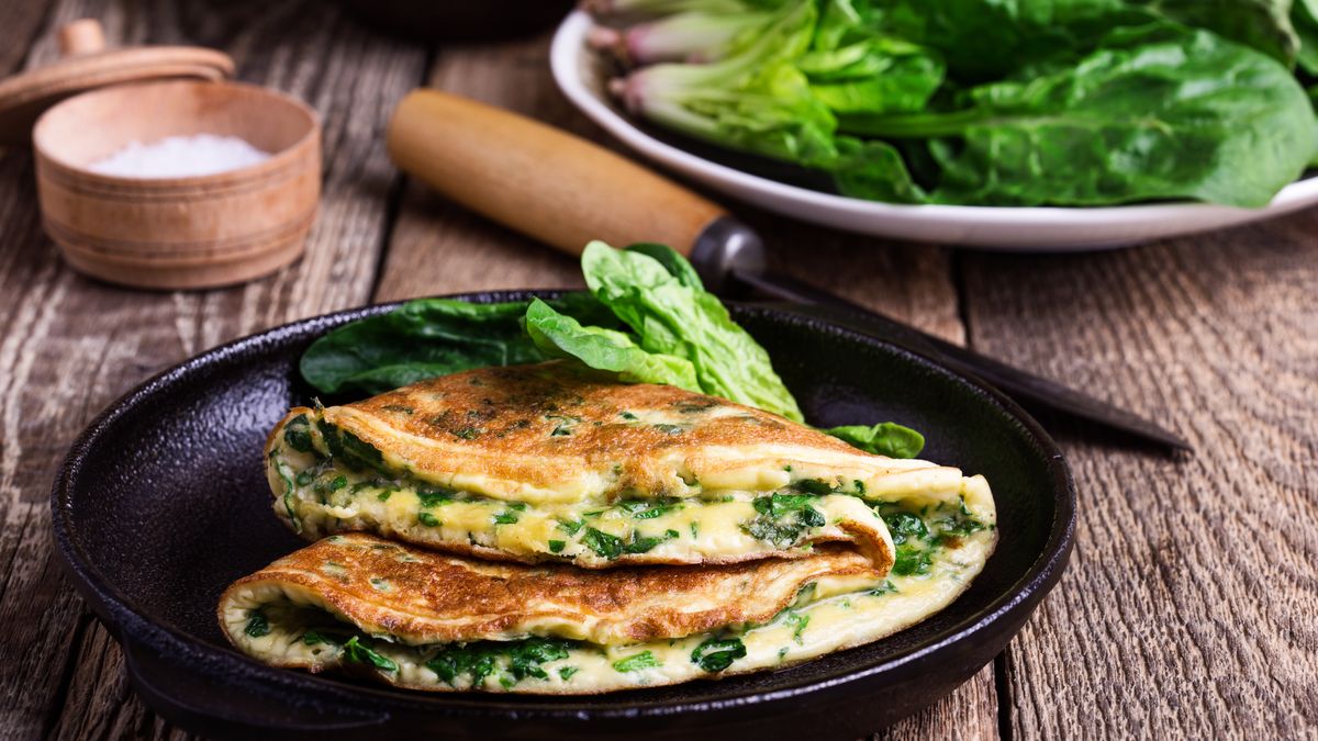 Omlet ze szpinakiem