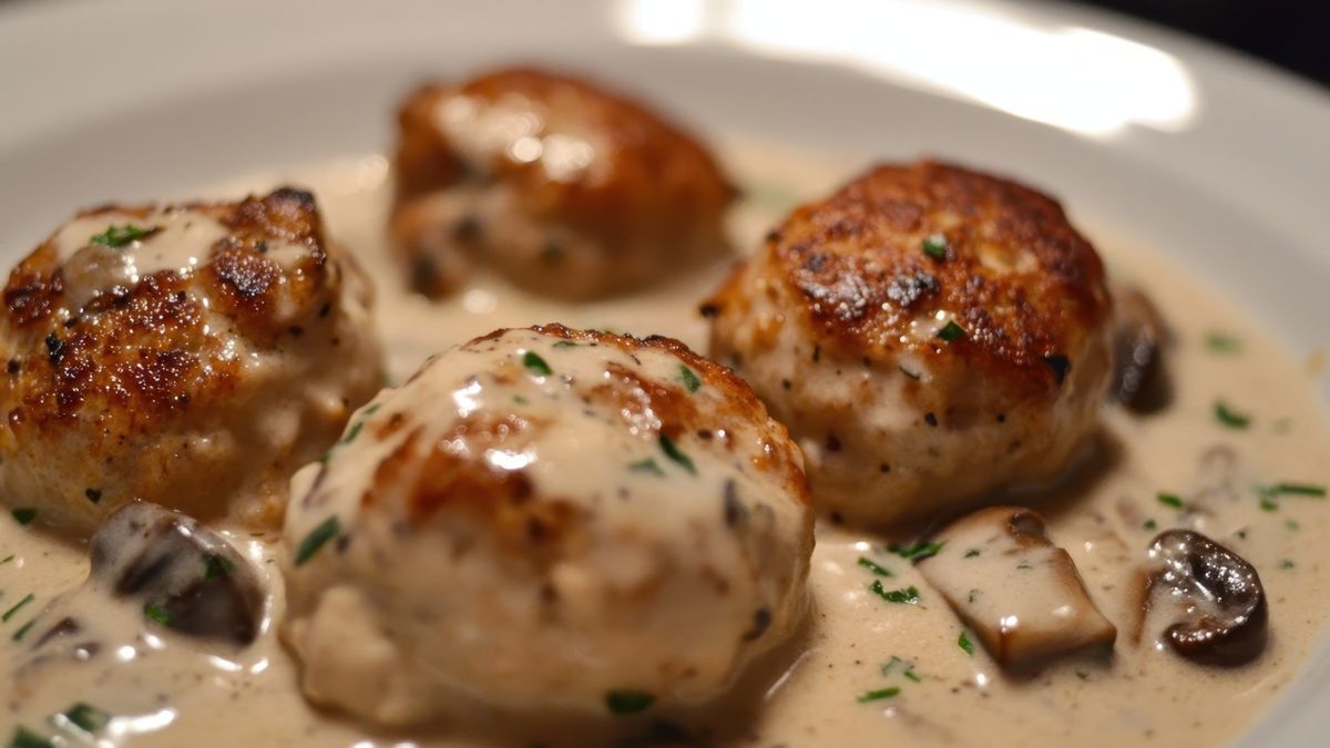 Pulpety w sosie pieczarkowym