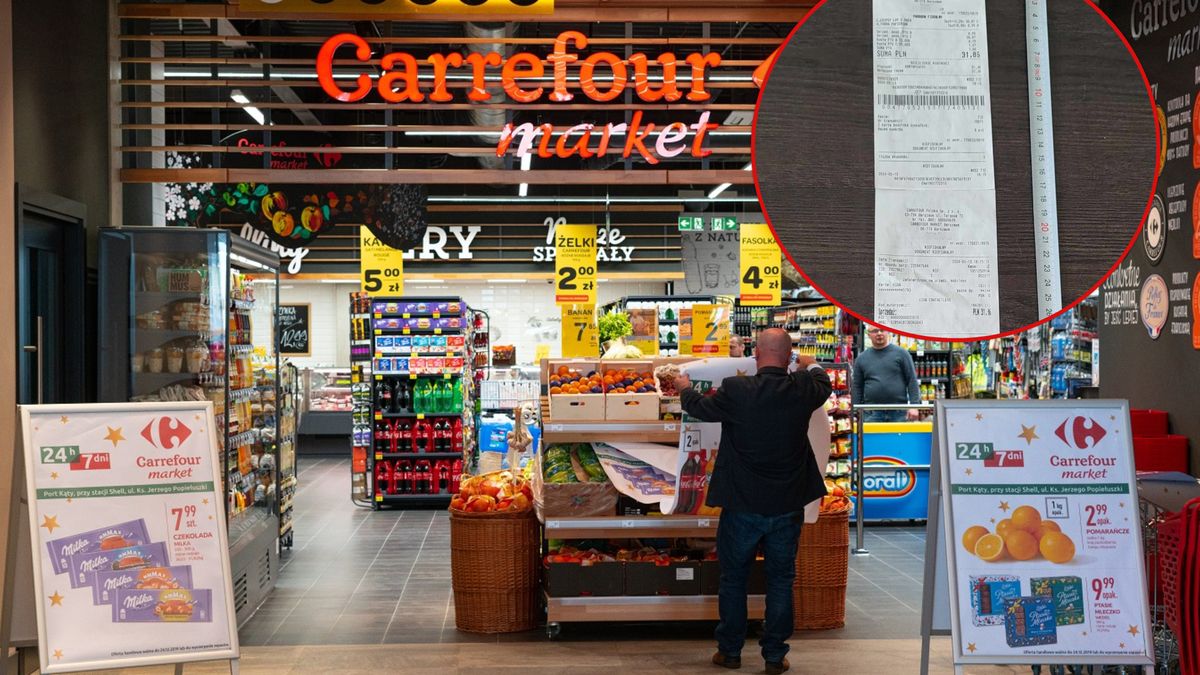 Taki paragon otrzymał nasz czytelnik w sklepie Carrefour.