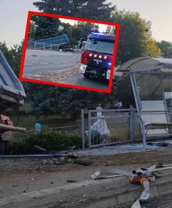 Wypadek w Olsztynie. "Całe szczęście ciężarówka nie była załadowana"