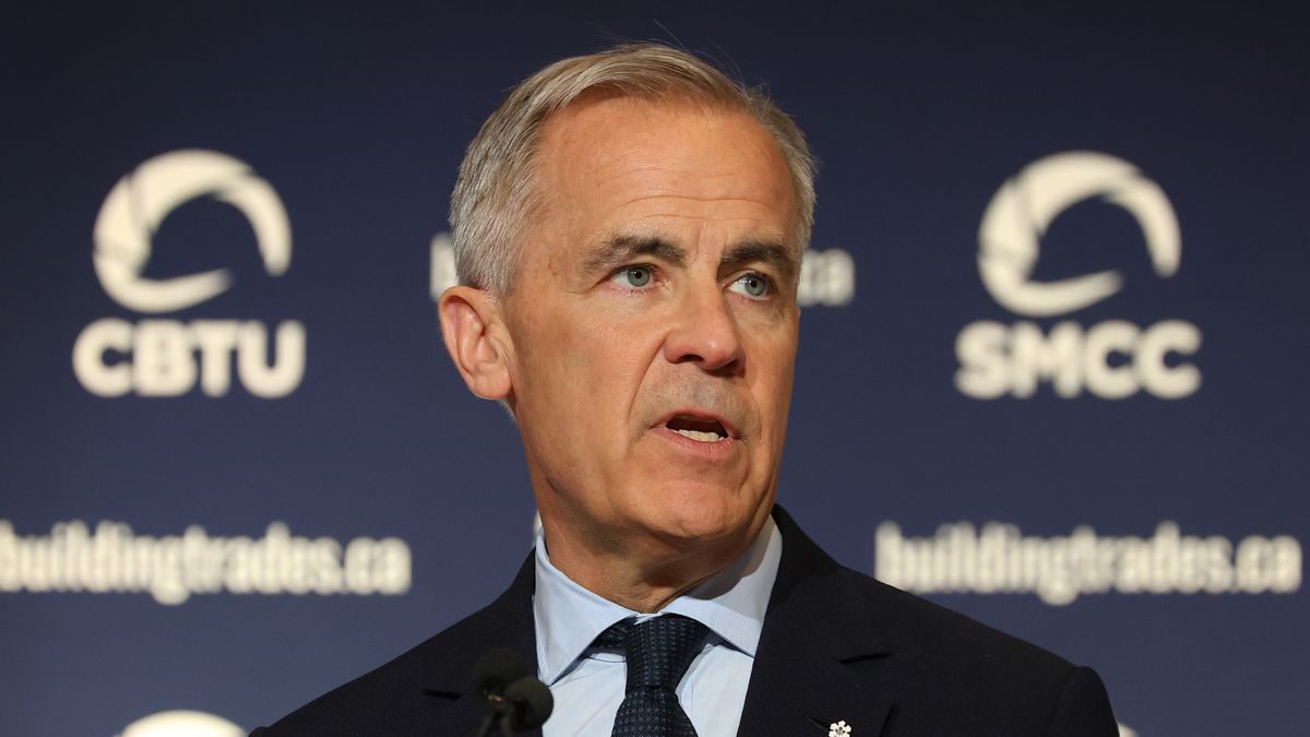 Prime Minister Mark Carney Holds News Conference
Mark Carney, Canada's prime minister, during an event with trade union workers in Gatineau, Quebec, Canada, on Wednesday, April 29, 2026. Carney chose to spend a revenue windfall on measures to support building projects to boost exports, leaving Canada's fiscal trajectory little changed. Photographer: David Kawai/Bloomberg via Getty Images
Bloomberg
canada economy, employment, north american, jobs, labor, labour, work, canada government, americas, canadian, trade and labor unions