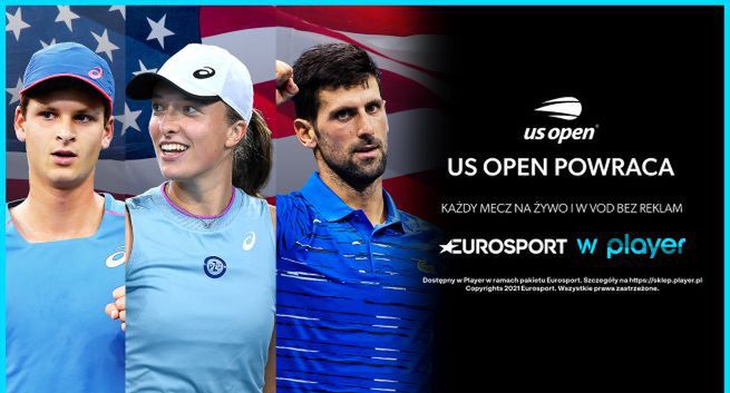 Ostatni turniej Wielkiego Szlema na antenach Eurosportu i w Playerze