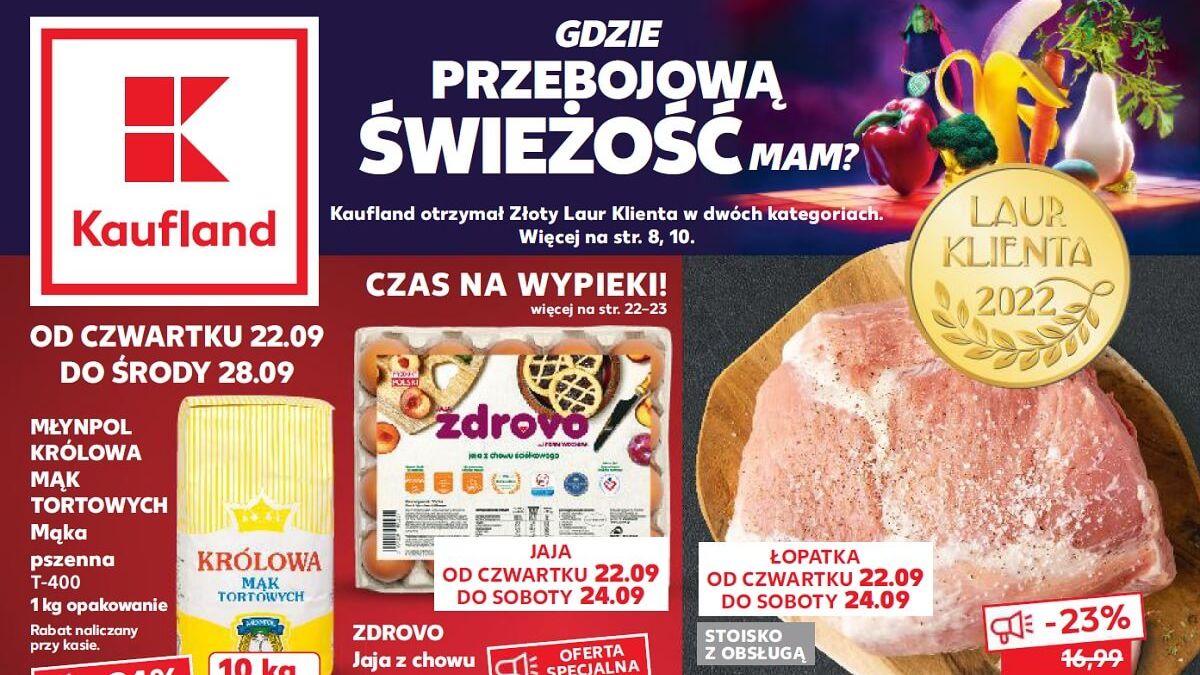 Kaufland gazetka od 22.09 22 - czwartku 22 września