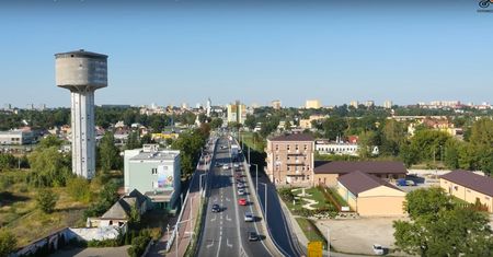 Powiat ostrowiecki z lotu ptaka