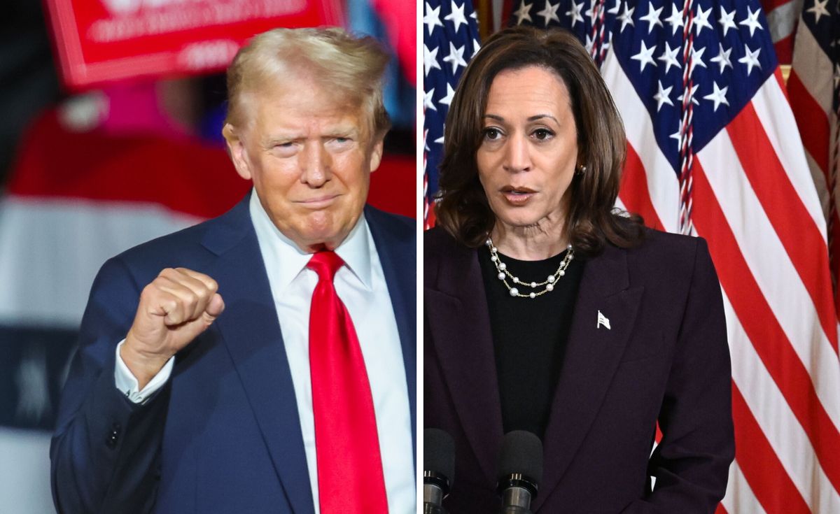 Kamala Harris, Donald Trump, stany zjednoczone Trump i Harris idą łeb w łeb. Najnowszy sondaż