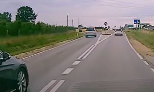 Sceny na drodze. Zablokowali skrzyżowanie. Jest nagranie