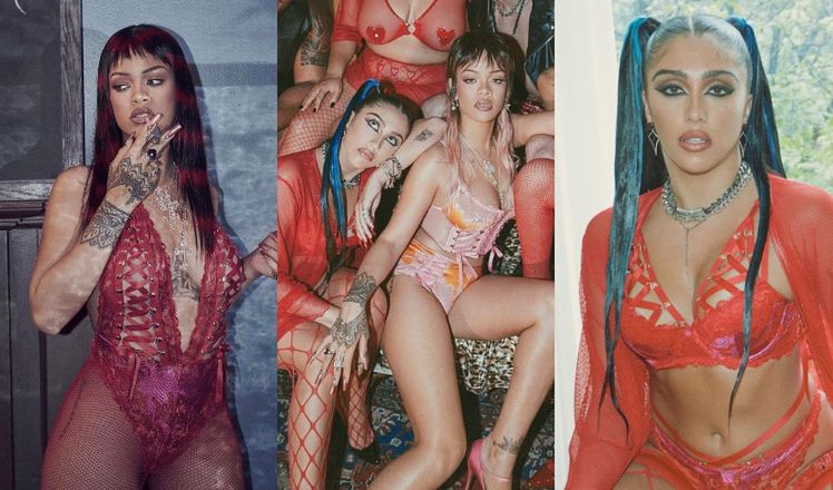 Rihanna i Lourdes Leon w walentynkowej kampanii bielizny