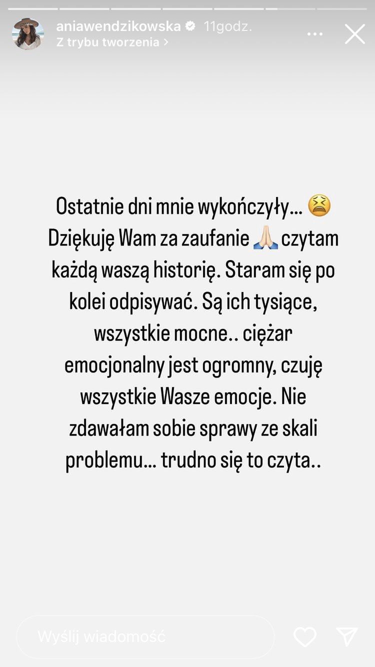 Anna Wendzikowska zabrała głos po aferze mobbingowej
