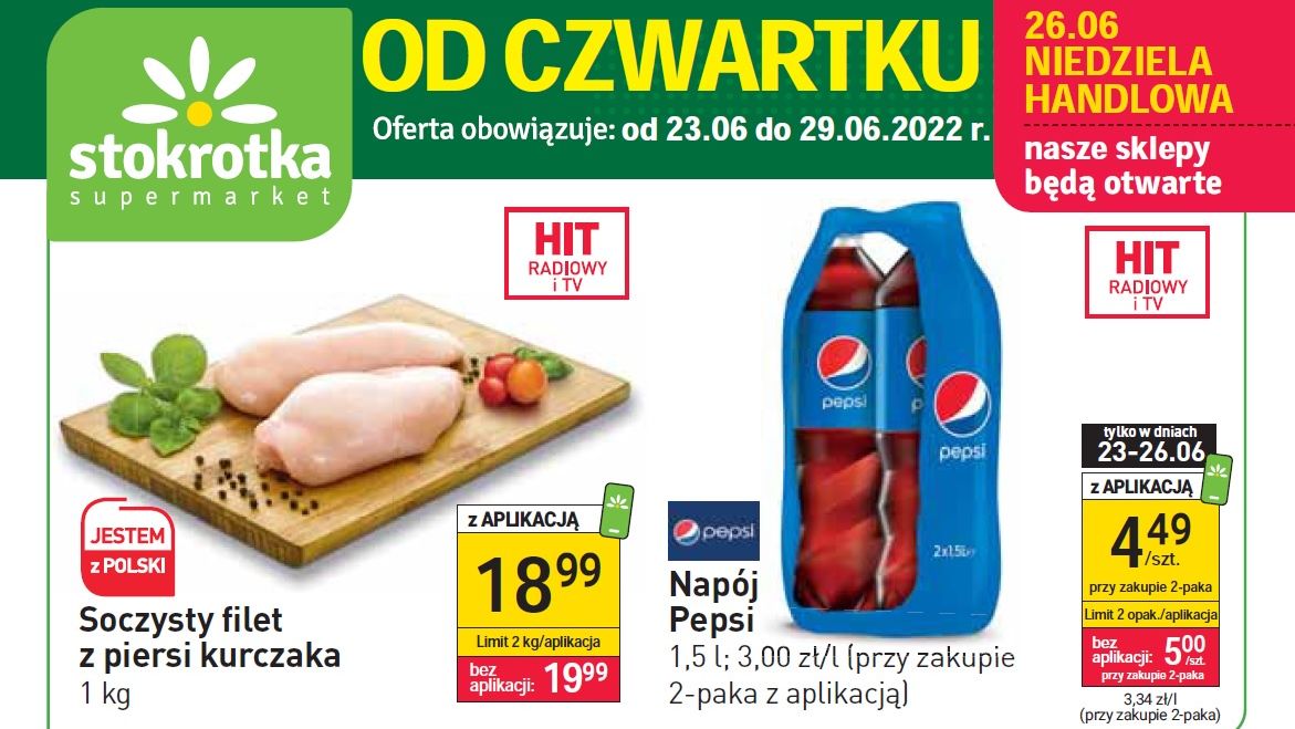 Stokrotka gazetka od czwartku 23 czerwca [23.06]