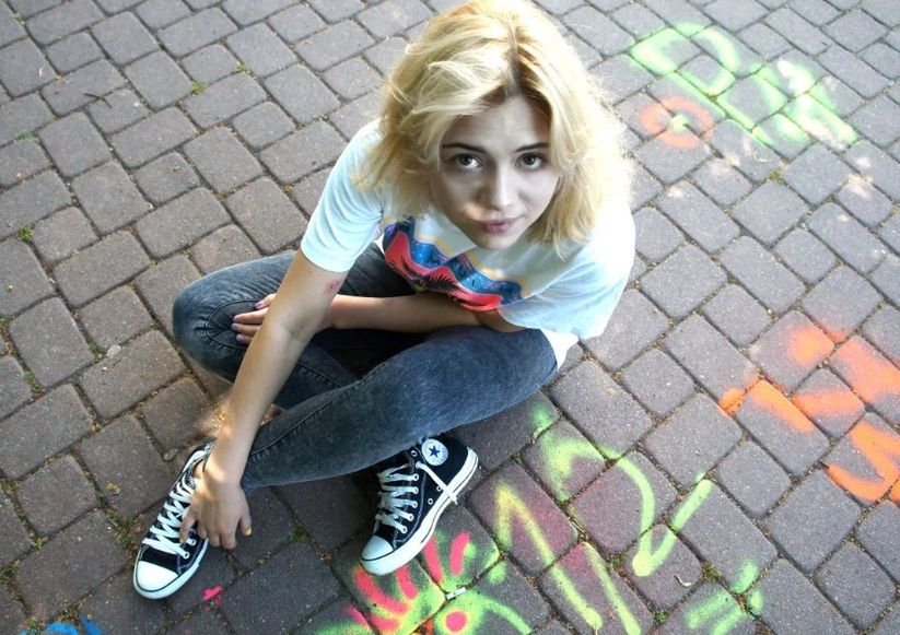 Adriana jako blondynka