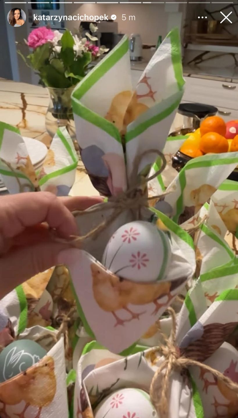 Kurzopki chwalą się przystrojoną na Wielkanoc willą