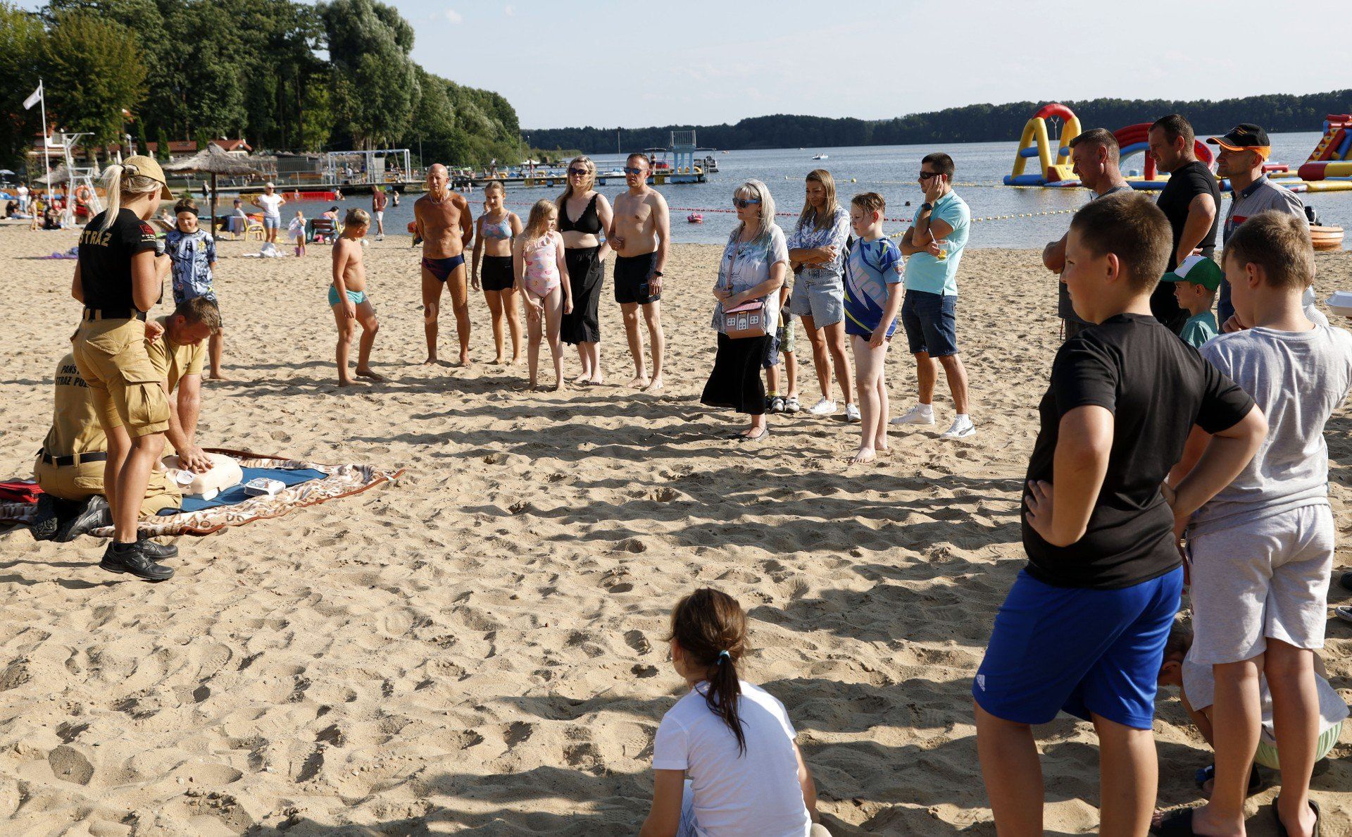 Impreza charytatywna na plaży miejskiej w Grudziądzu