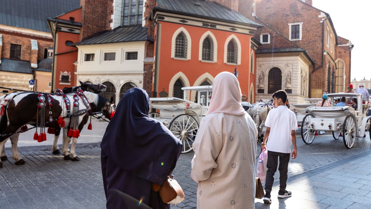 Turystki z Arabii w Krakowie - zdj. poglądowe
