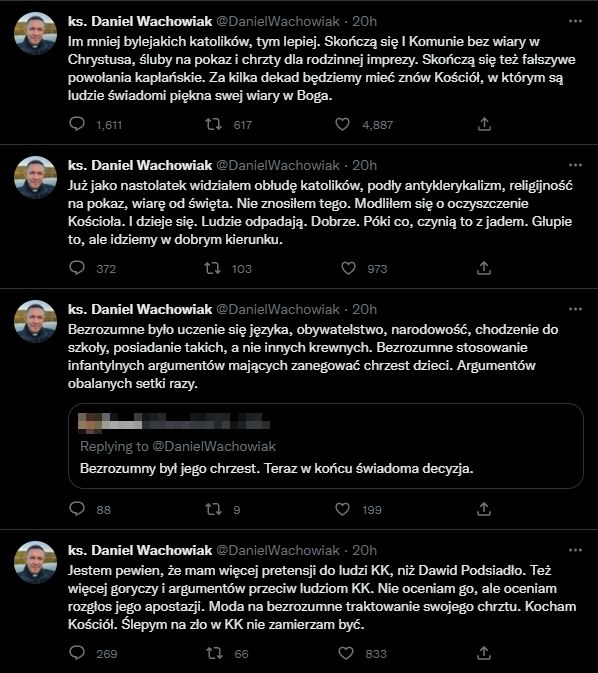 Dawid Podsiadło planuje apostazję. Ksiądz komentuje