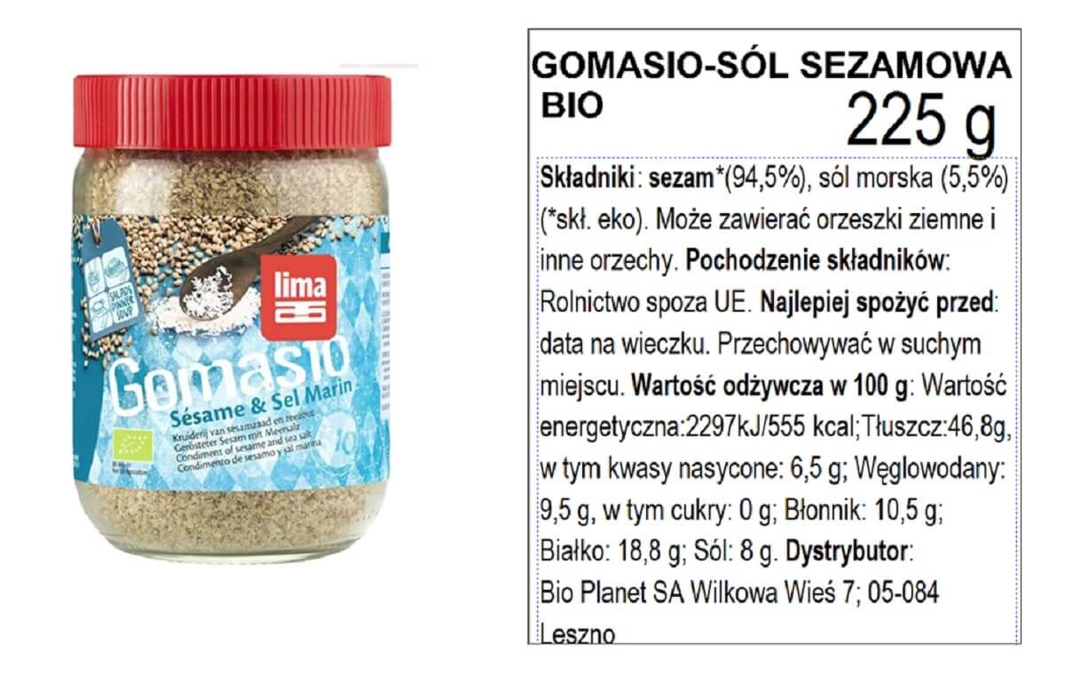 Partia soli objęta zaleceniami