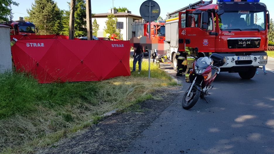 Łódzkie. Wypadek rowerzystki. Kobieta nie żyje