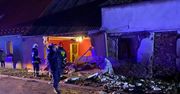 Lubno. Auto wjechało w dom. Kierowca był pijany