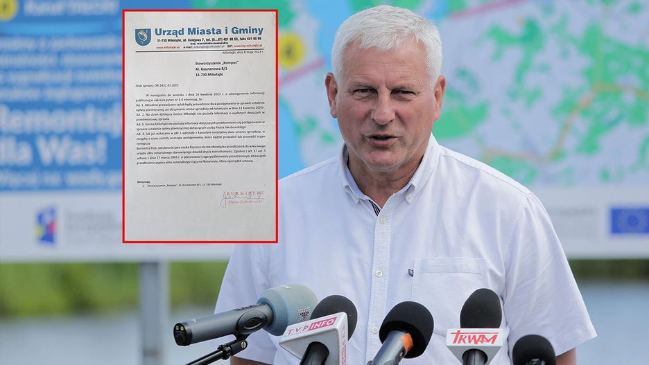 Burmistrz Mikołajek Piotr Jakubowski sprzedał działkę w 2012 r. po okazyjnej cenie