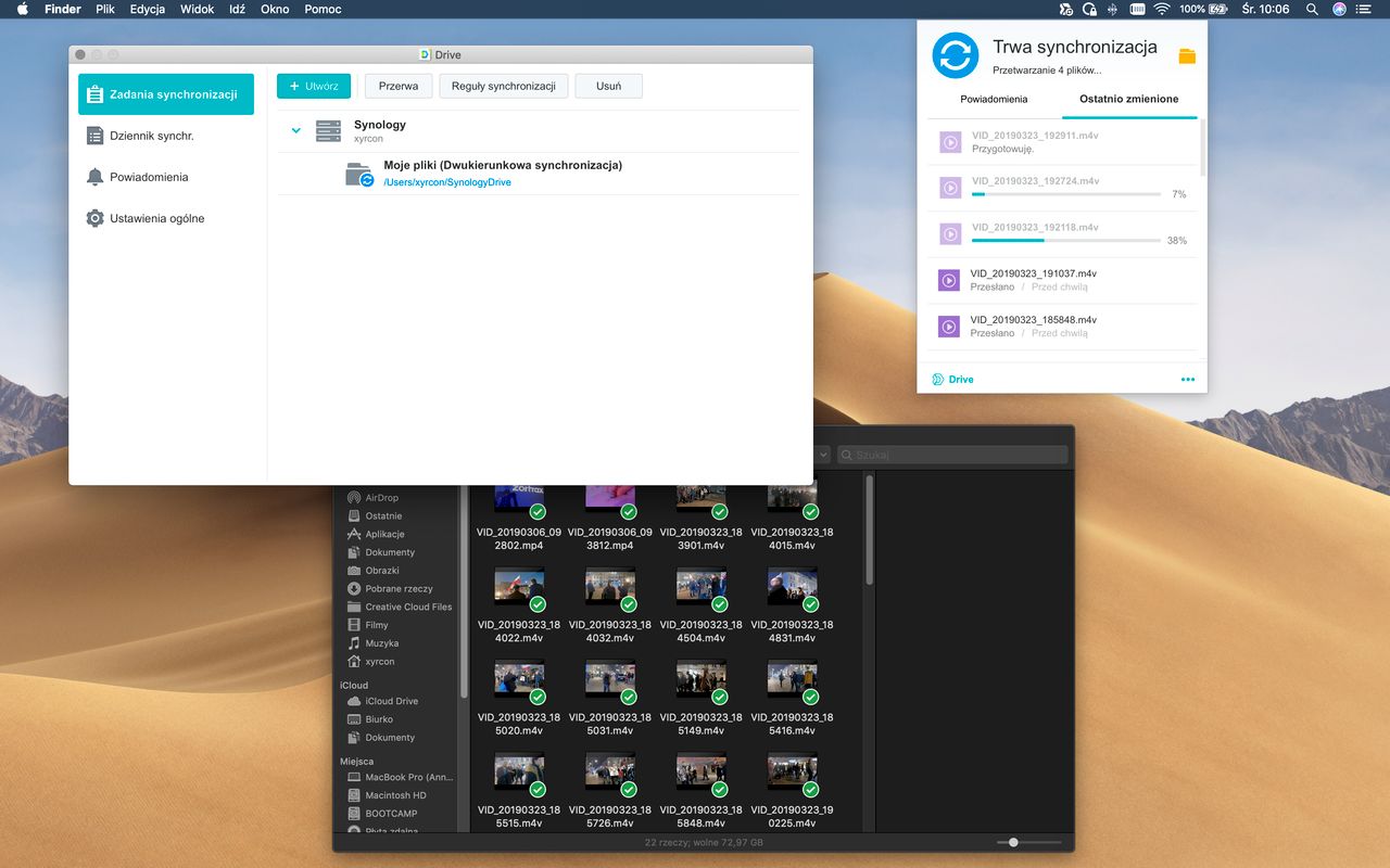 Klient Synology Drive dla macOS