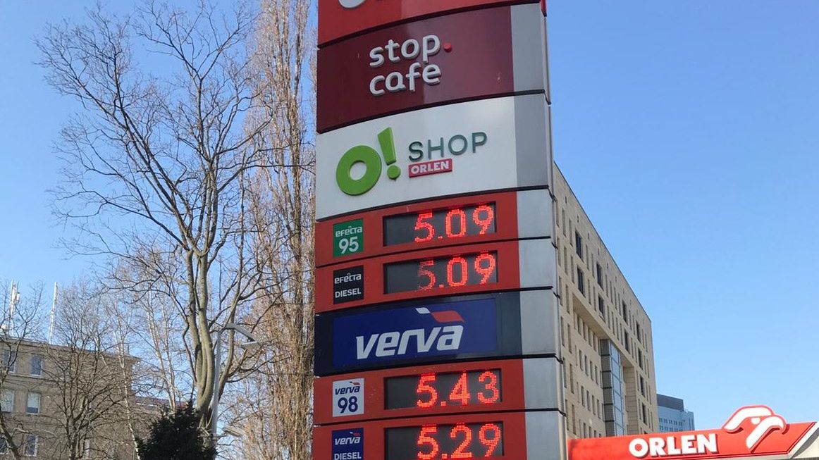 Ceny paliwa przekroczyły już próg 5 zł/litr