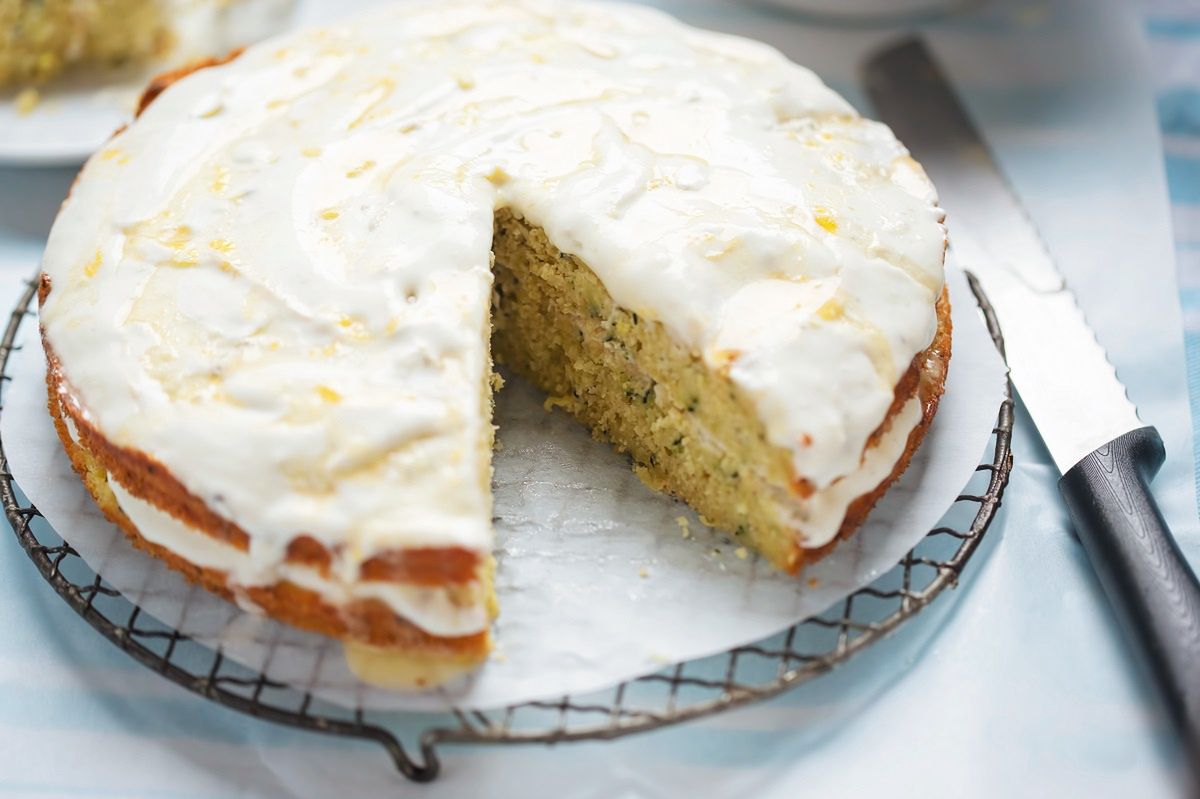 This is my favourite cake to have with coffee. I make it with apples and a popular vegetable.