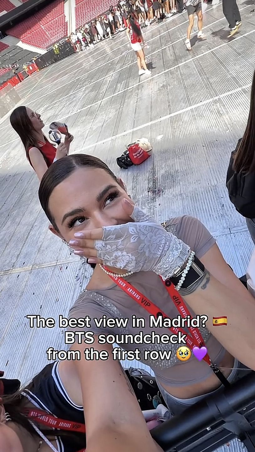 Honorata Skarbek na koncercie BTS w Madrycie