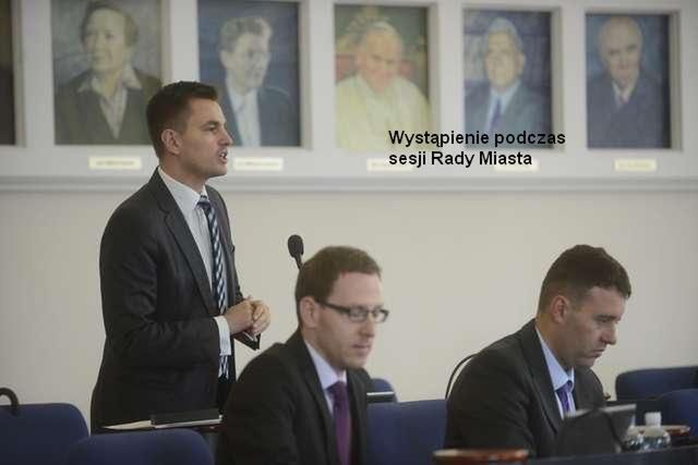 Wystąpienie podczas Sesji Rady Miasta