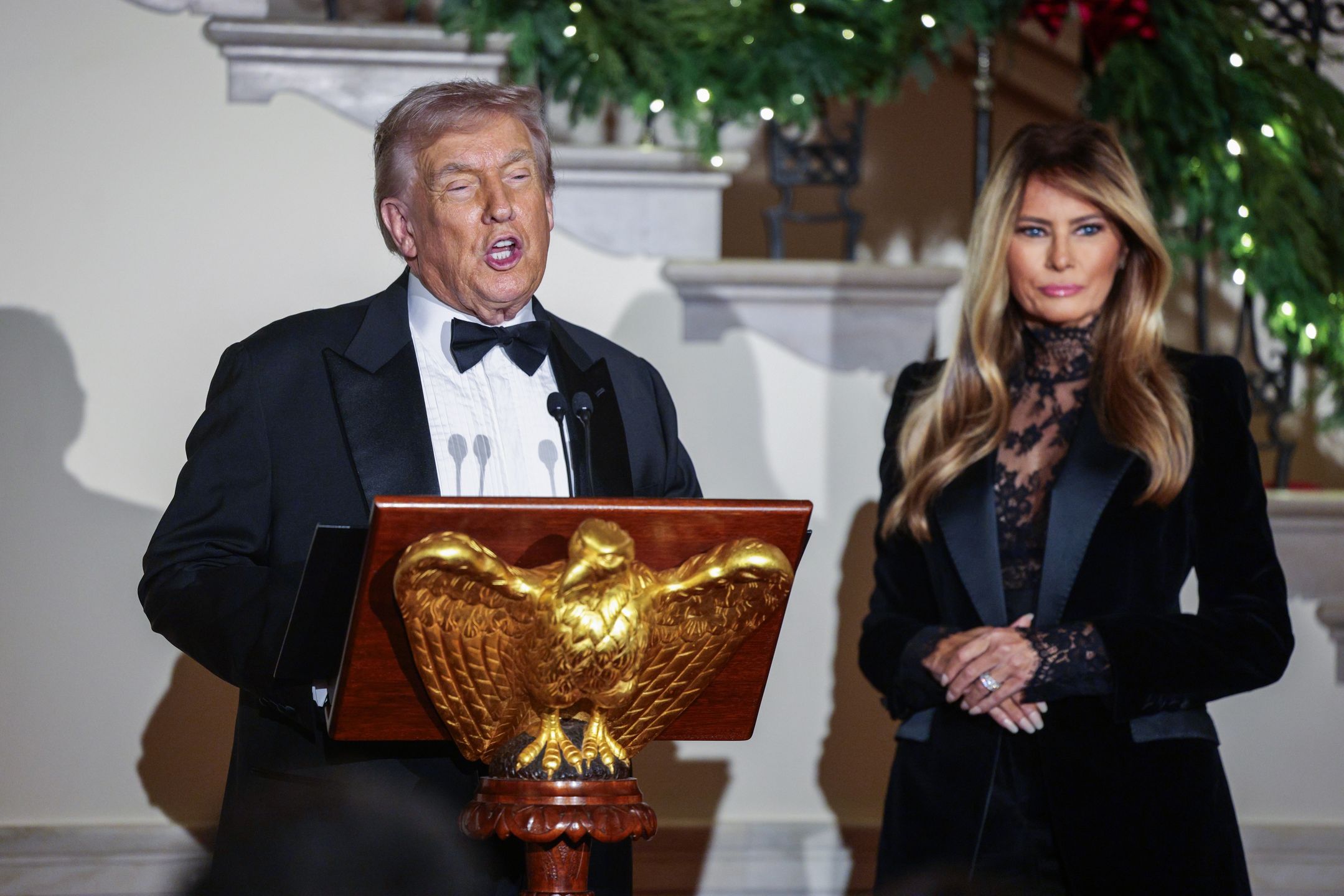 Donald Trump i Melania Trump na Balu Kongresowym