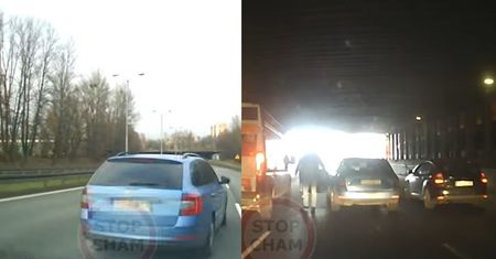 Pirat drogowy w skodzie. Mógł doprowadzić do tragedii