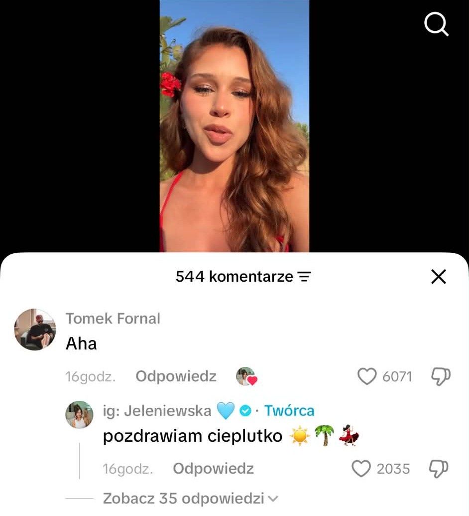 Kolejna interakcja między Marią Jeleniewską i Tomaszem Fornalem
