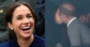 Książę Harry i Meghan Markle kontynuują pokazy czułości. Tym razem CAŁOWALI SIĘ na meczu