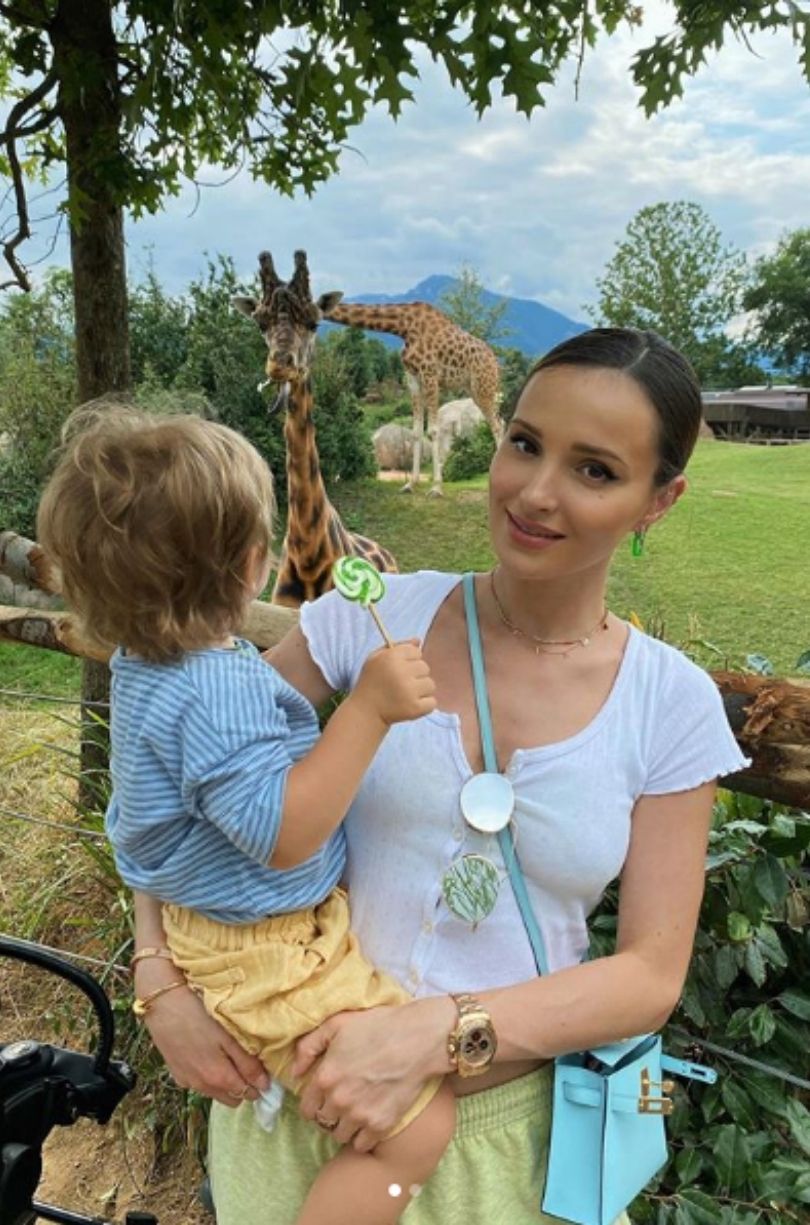 Marina Łuczenko z synem Liamem
