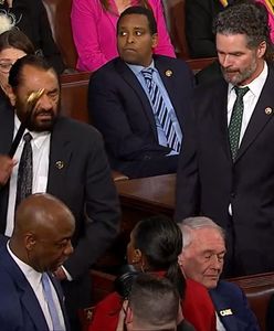 Przerwał przemówienie Trumpa. Szybko go wyprowadzili