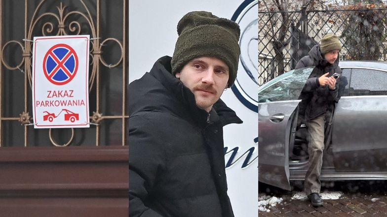 Maciej Musiał parkuje na zakazie