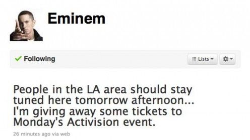 Przy czym bawi się Activision? Przy Eminemie 1