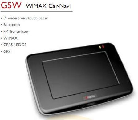 dmedia G5W PND - WiMAX i Bluetooth w jednym