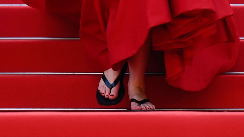 Cannes 2023. Jennifer Lawrence założyła japonki na czerwony dywan