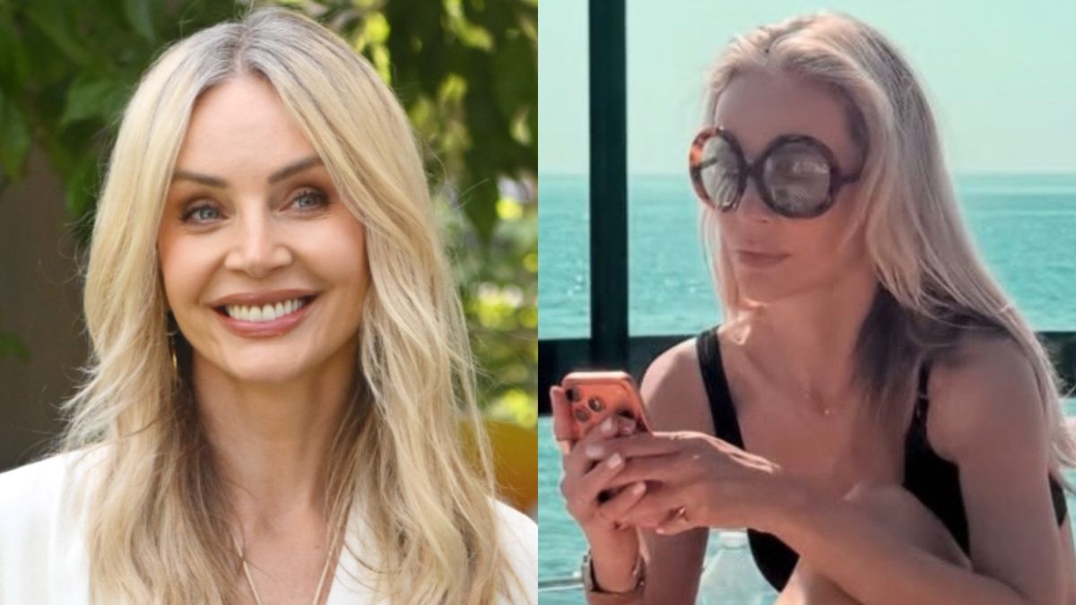 Agnieszka Woźniak-Starak wygrzewa się w bikini 