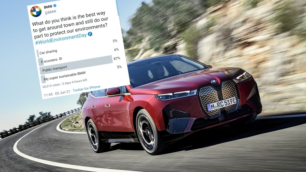 "Moje super zrównoważone ekologicznie BMW" nie było najczęściej wybieraną odpowiedzią.