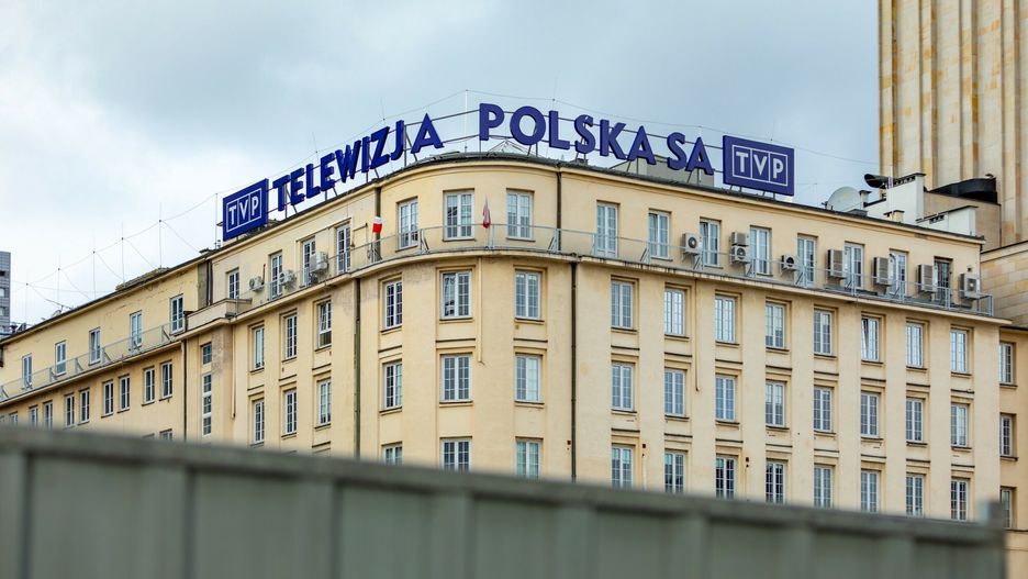 Logo Arkadiusz Zi�?ek
Fot. Arkadiusz Ziolek/East News.
n/z Logo Telewizji Polskiej S.A. przy placu Powstancow Warszawy.
ARKADIUSZ ZIOLEK