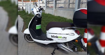 LUBLIN: Ktoś ukradł koło od jednego ze skuterów elektrycznych na minuty