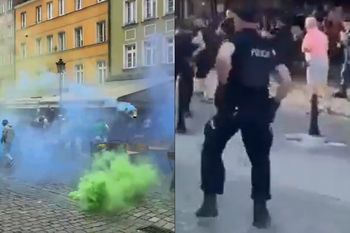 Tak zagraniczni kibice demolowali wrocławski rynek. Reakcja szefa MSWiA
